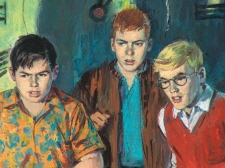 From The Screaming Clock cover, courtesy of http://www.threeinvestigatorsbooks.com/ 