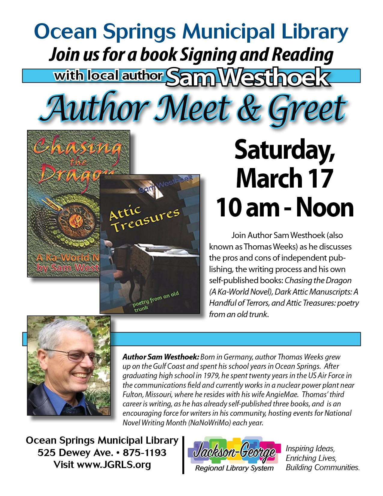 20180317 - Author Meet &amp; Greet at OS Library